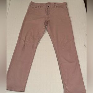 Banana Republic Slim Fit Dusty Pink Traveler Pants - Tall Size - 35x36